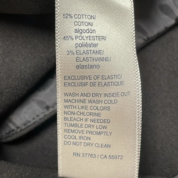 Rafaella Curvy Black Lightweight Satin Twill Ankle Pant 16 - Picture 8 of 12